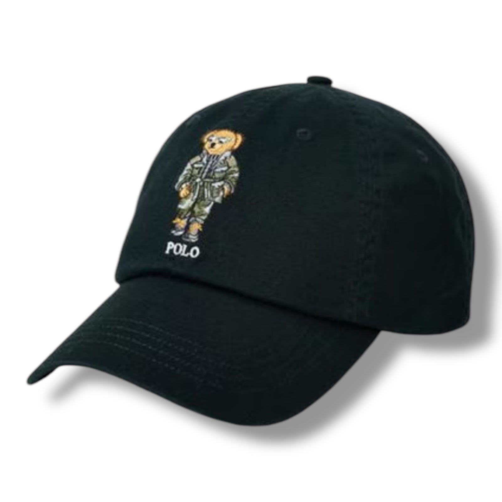 RALPH LAUREN POLO BEAR BASEBALL CAP BLACK