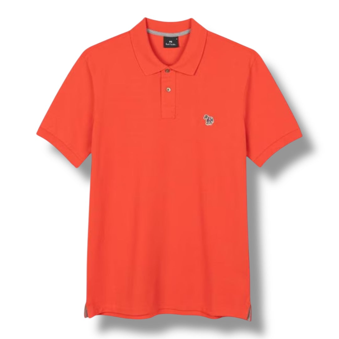 PAUL SMITH ZEBRA POLO SHIRT RED
