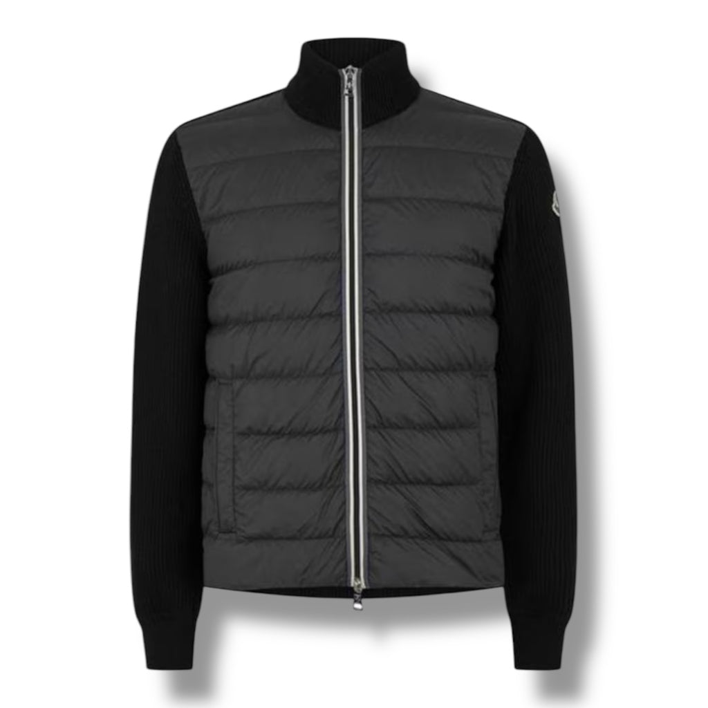 MONCLER PADDED HYBRID JACKET BLACK