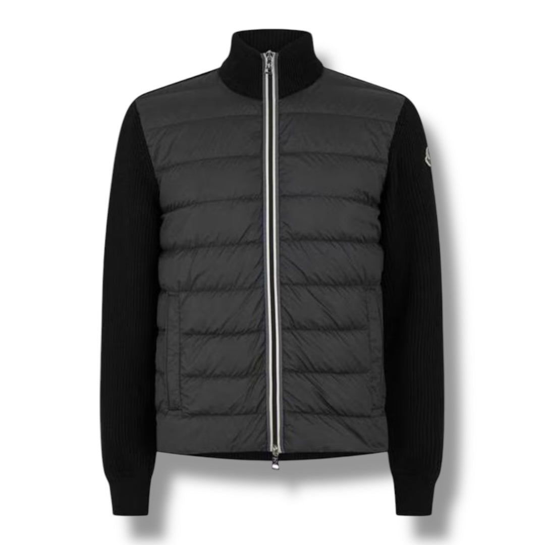 MONCLER PADDED HYBRID JACKET BLACK