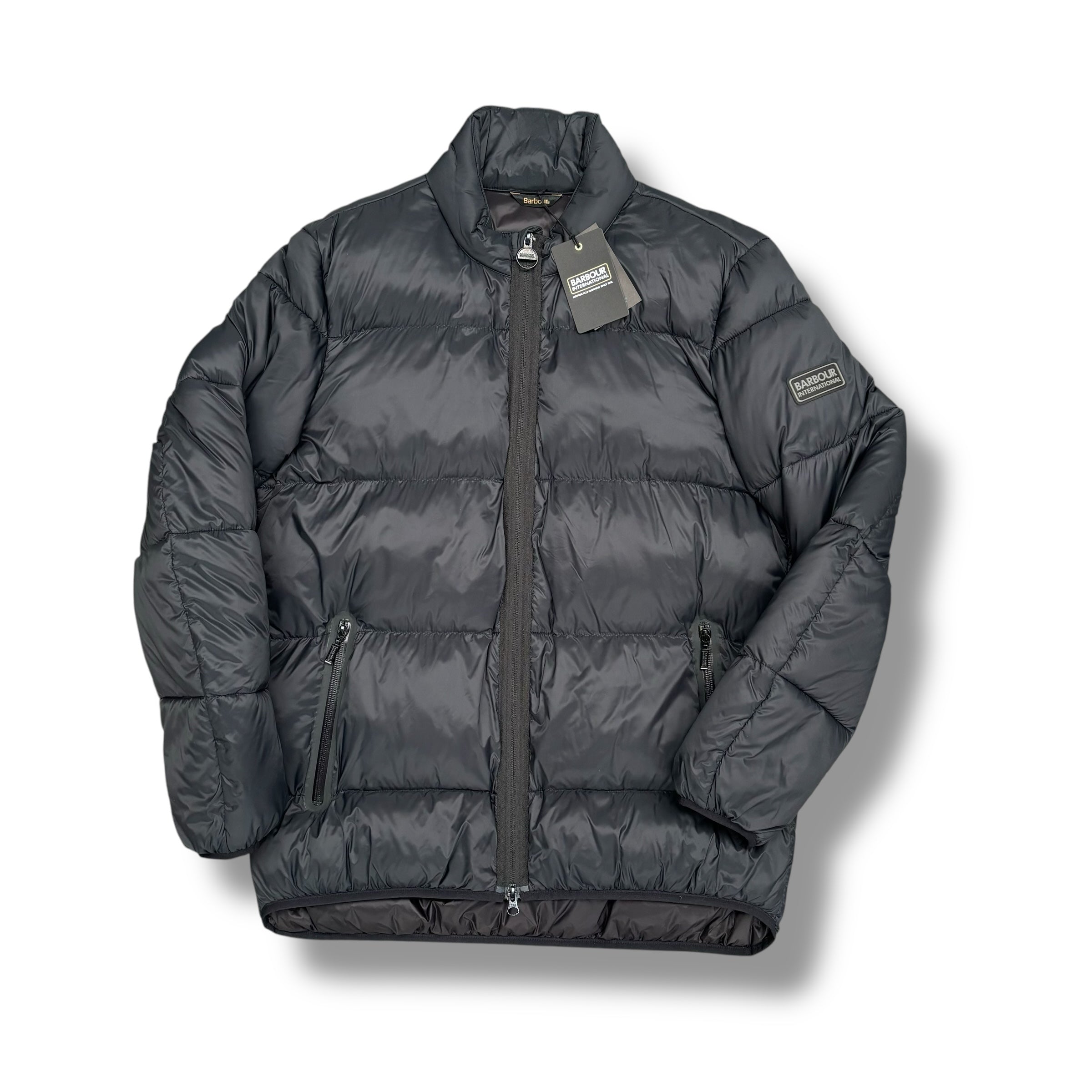 BARBOUR INTERNATIONAL PUFFER JACKET BLACK
