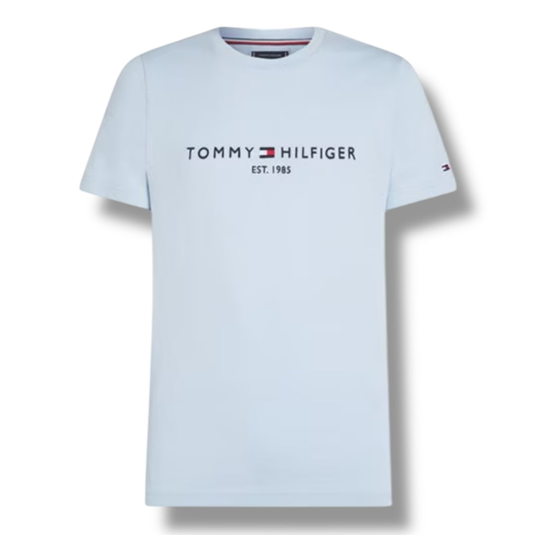 TOMMY HILFIGER LOGO T-SHIRT BREEZE BLUE