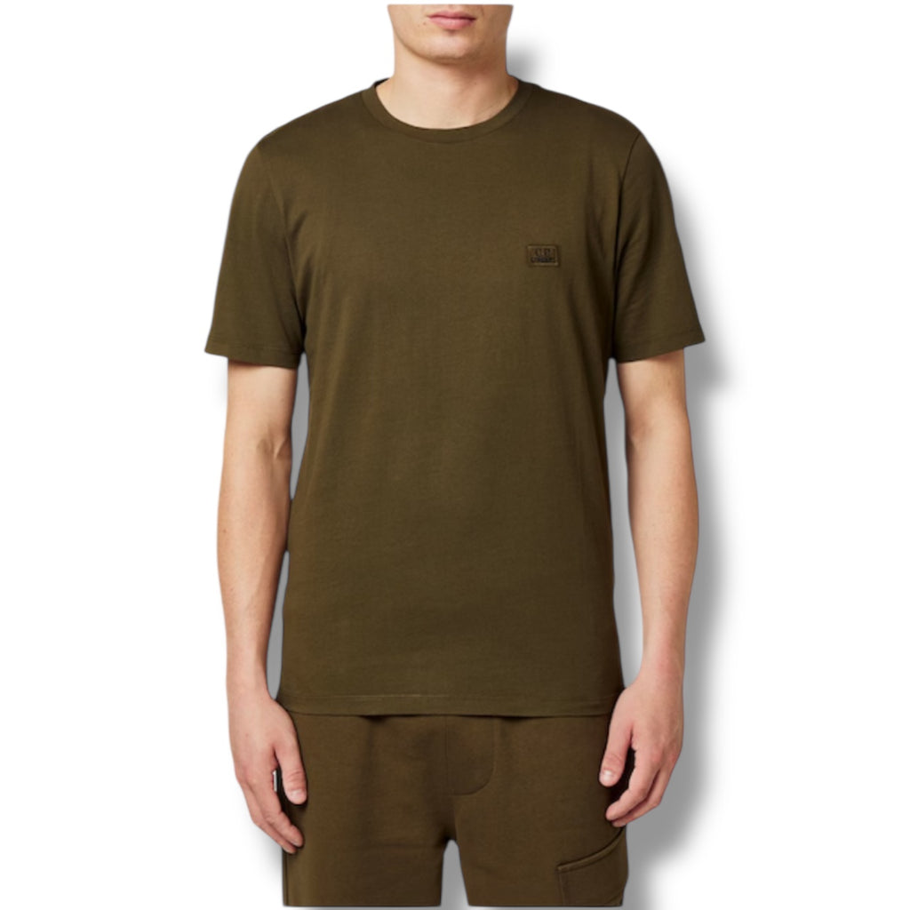 CP COMPANY SMALL LOGO T-SHIRT IVY GREEN