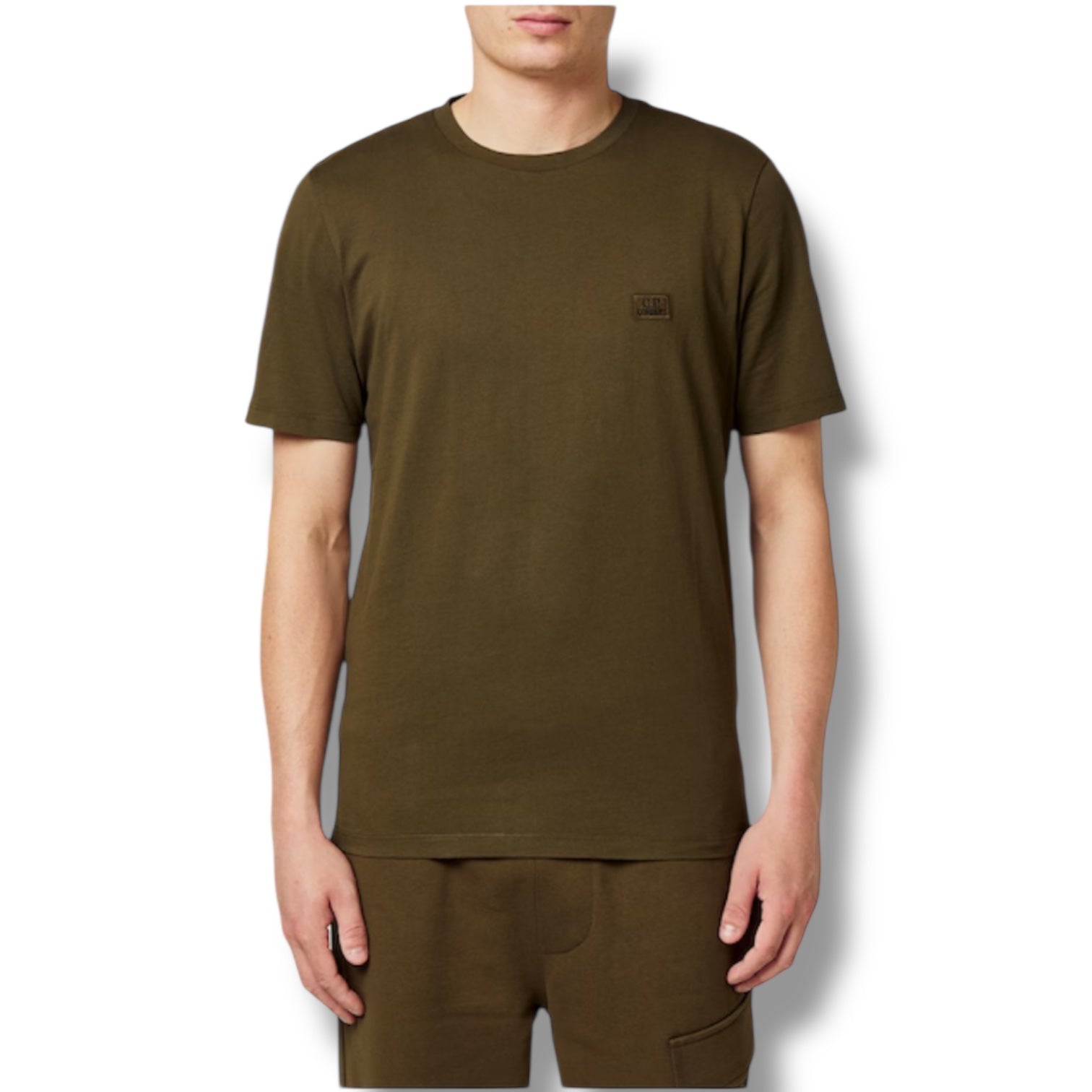 CP COMPANY SMALL LOGO T-SHIRT IVY GREEN