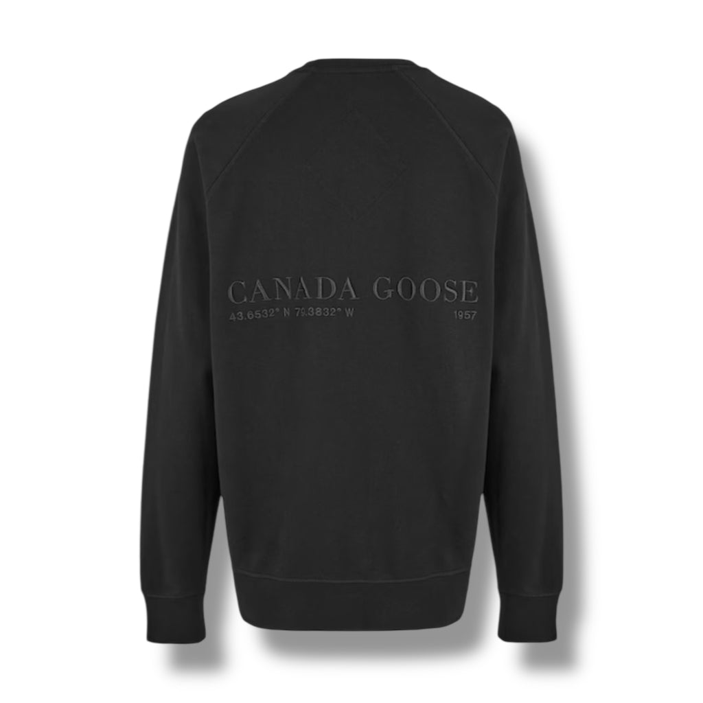 CANADA GOOSE BLACKOUT HURON SWEATSHIRT BLACK