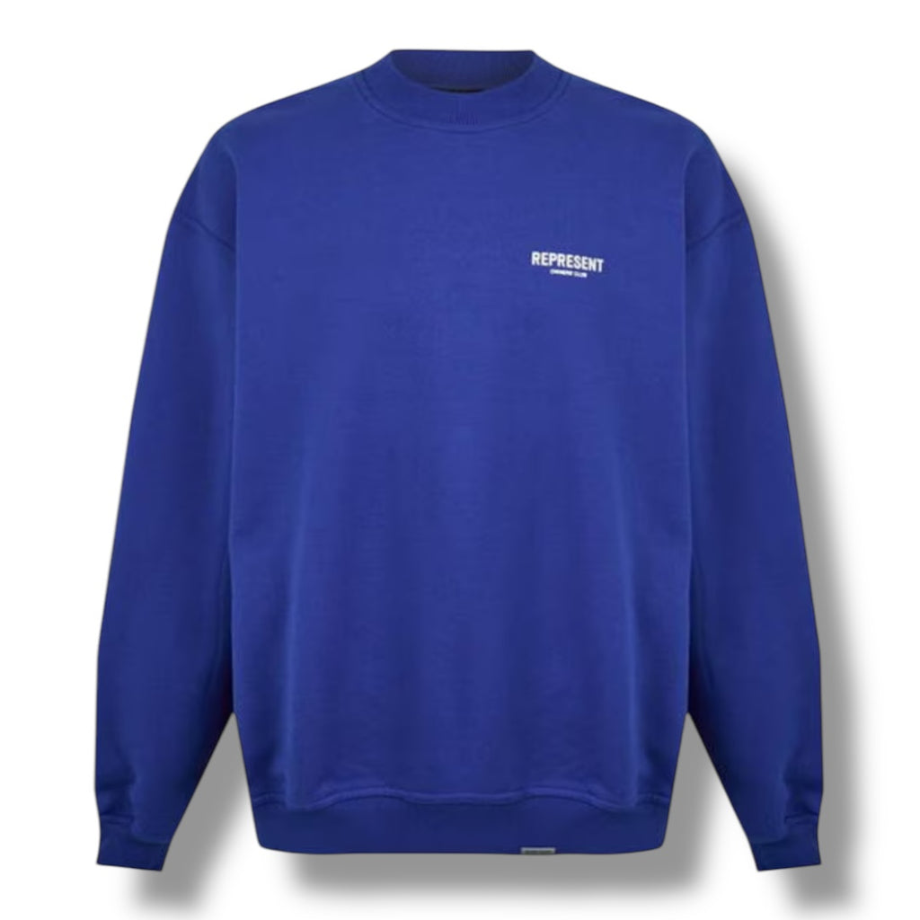 REPRESENT OWNERS CLUB CREWNECK SWEATSHIRT COBALT BLUE