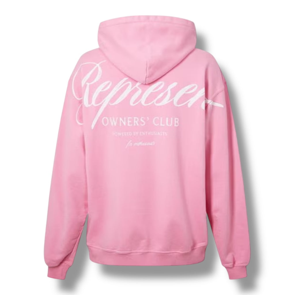 REPRESENT OWNERS CLUB SCRIPT OTTH HOODIE PINK