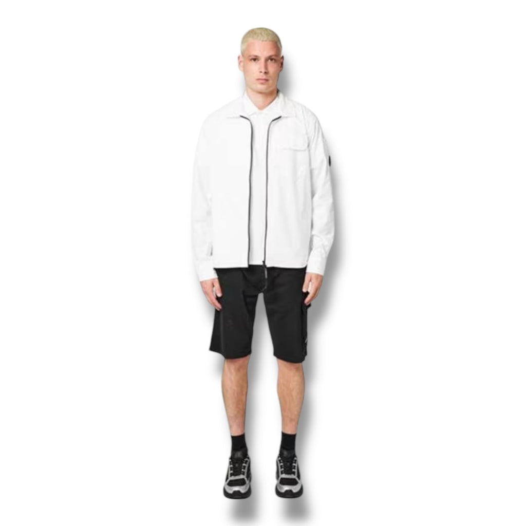 CP COMPANY LENS OVERSHIRT WHITE