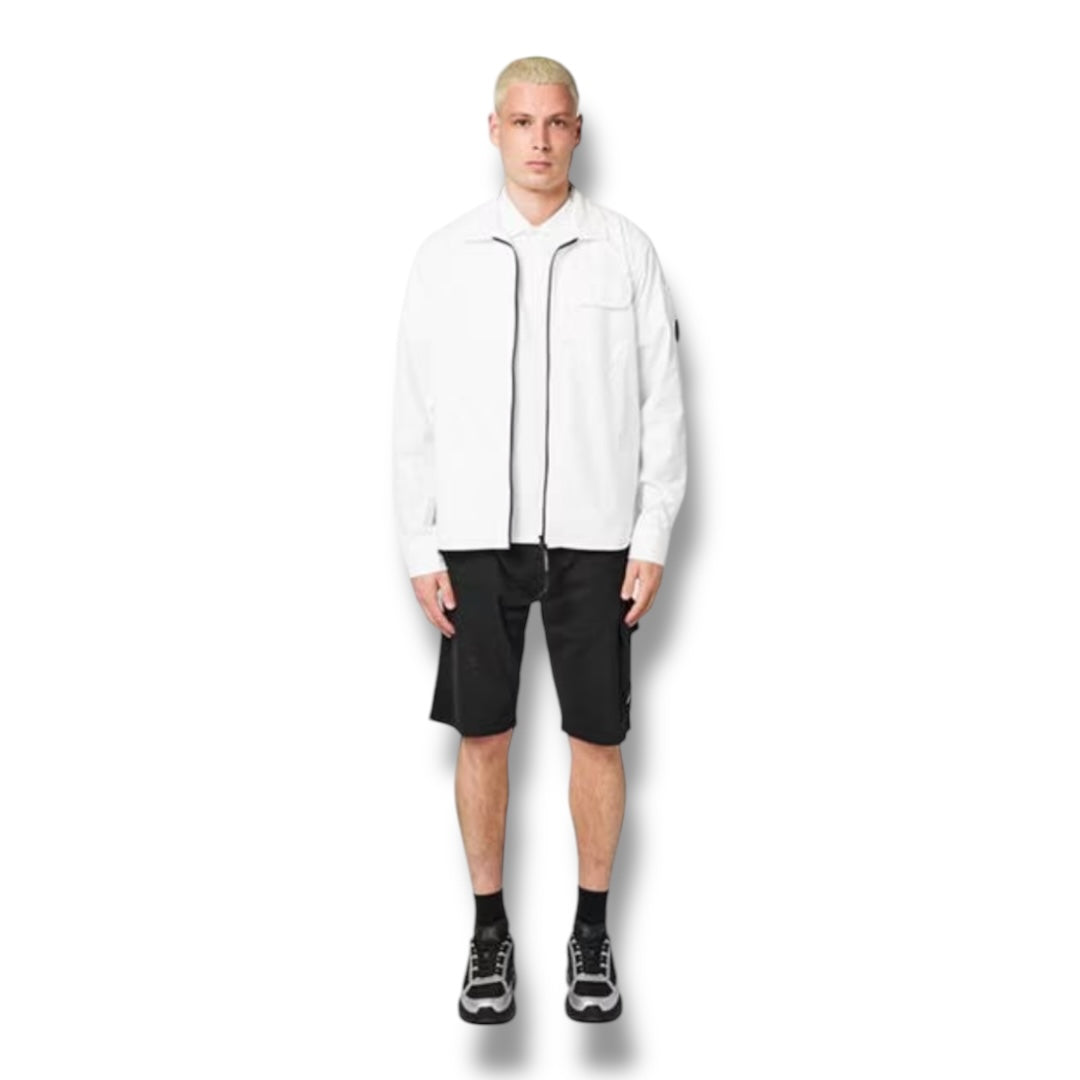 CP COMPANY LENS OVERSHIRT WHITE