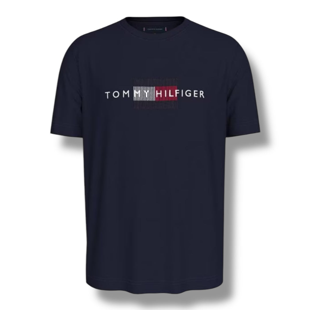 TOMMY HILFIGER FLAG T-SHIRT NAVY BLUE