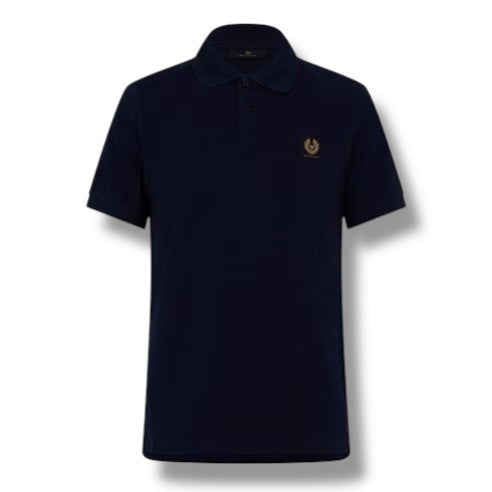BELSTAFF PATCH LOGO POLO SHIRT DARK INK BLUE
