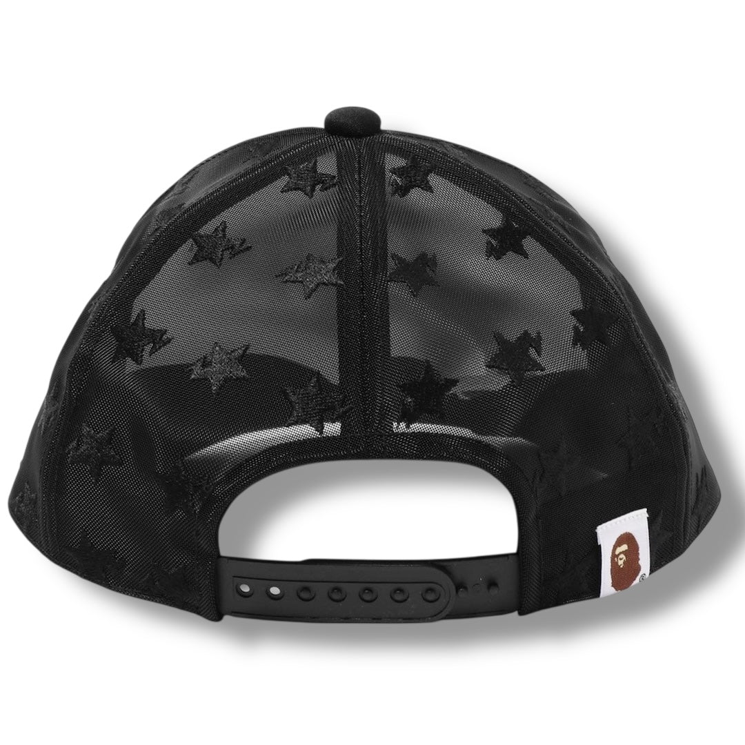 A BATHING APE BAPE BASEBALL CAP BLACK