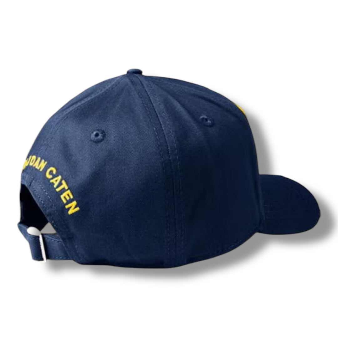 DSQUARED2 CANADA TWINS BASEBALL CAP NAVY BLUE