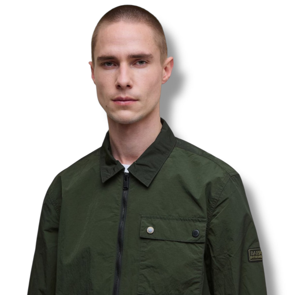 BARBOUR INTERNATIONAL OVERSHIRT SAGE GREEN