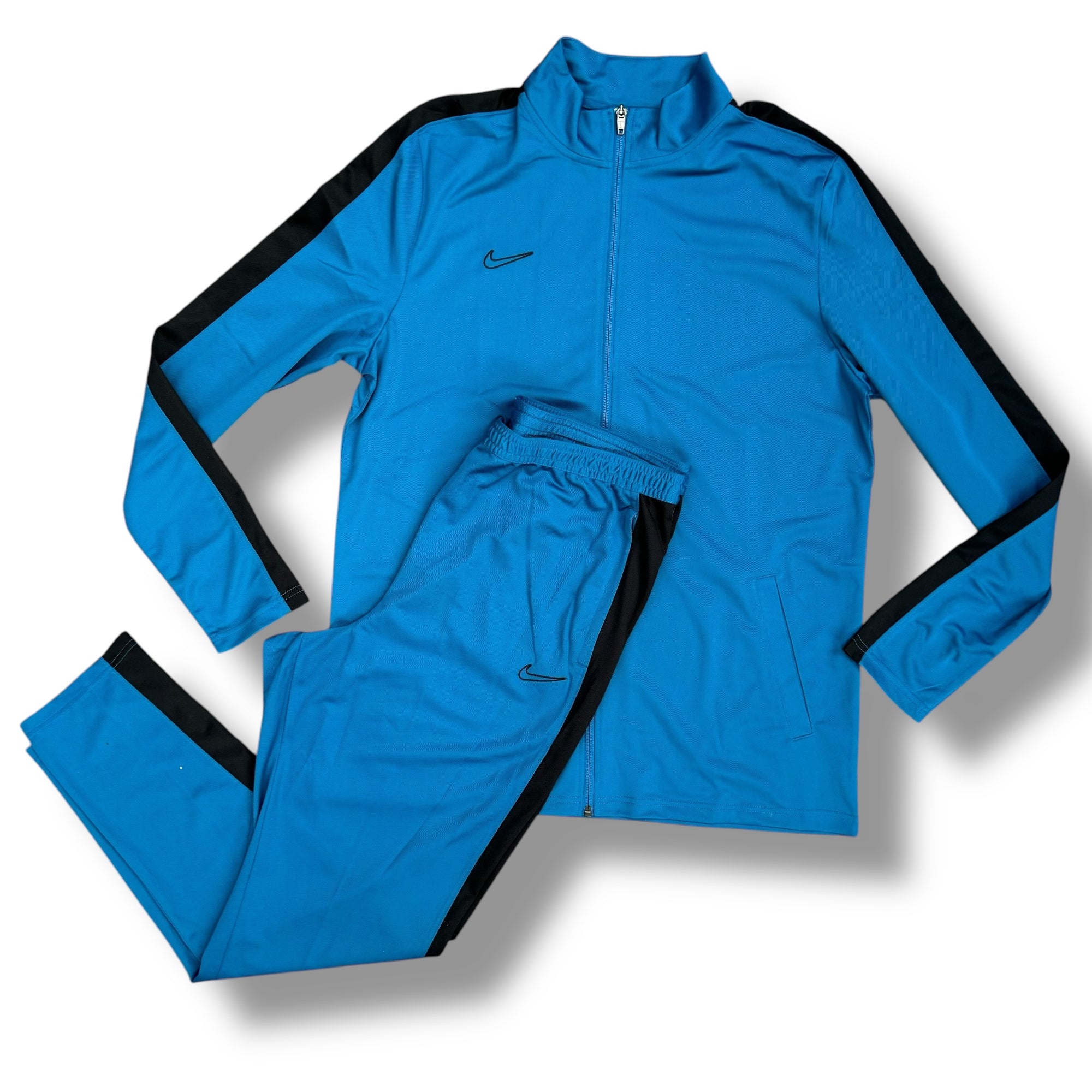 NIKE FOOTBALL ZIP UP POLY TRACKSUIT BLUE