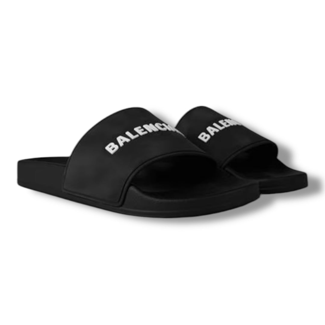 BALENCIAGA LOGO SLIDER BLACK