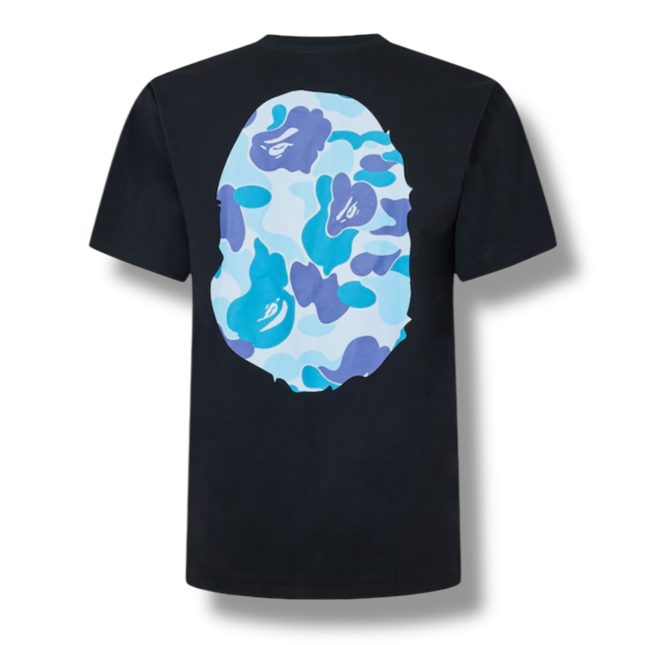 A BATHING BAPE HEAD CAMO T-SHIRT BLACK