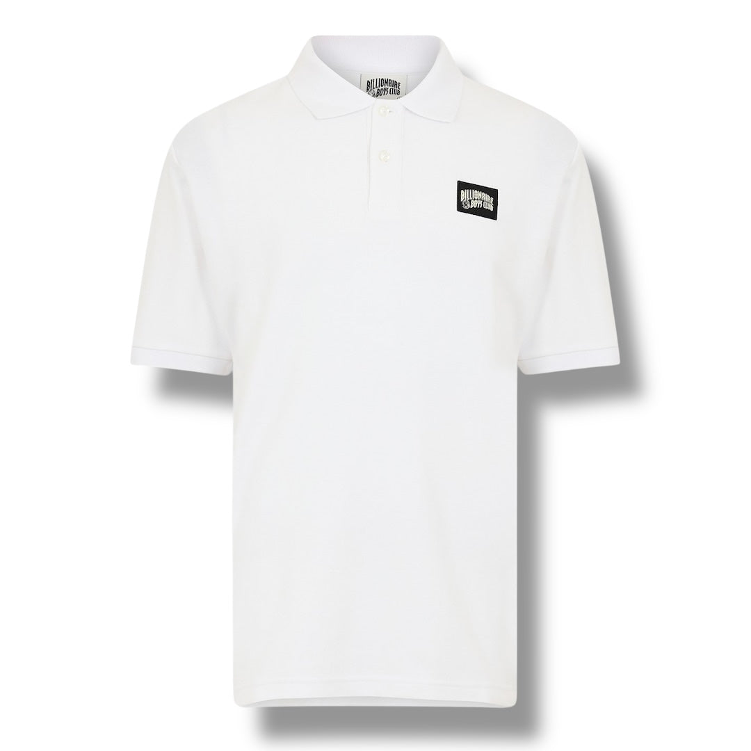 BILLIONAIRE BOYS CLUB ARCH BOX POLO SHIRT WHITE