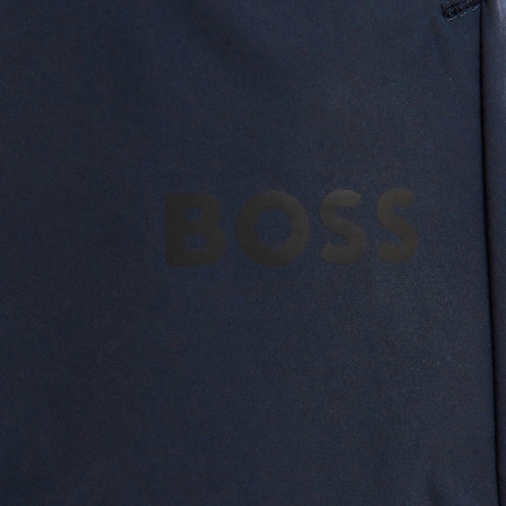 HUGO BOSS GYM KIT TECH T-SHIRT & SHORTS NAVY BLUE