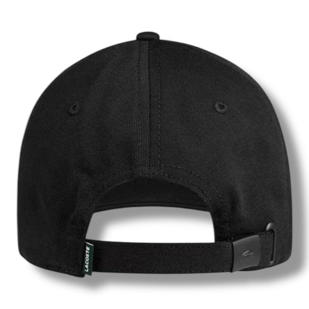 LACOSTE GRAB BASEBALL CAP BLACK