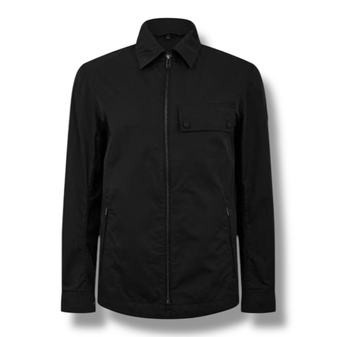 BELSTAFF DEPOT BADGE OVERSHIRT BLACK
