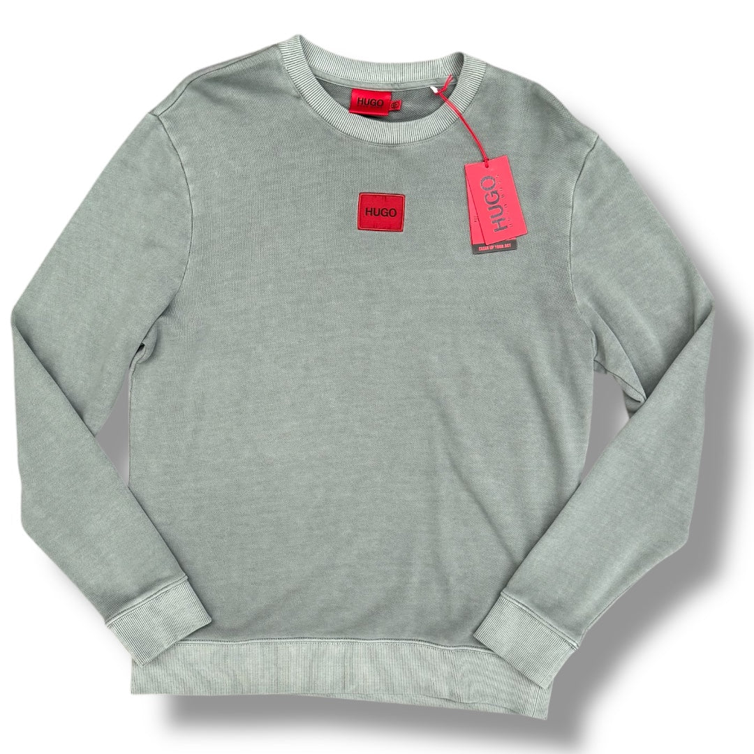 HUGO BOSS HUGO RED PATCH SWEATSHIRT GREEN *SALE*