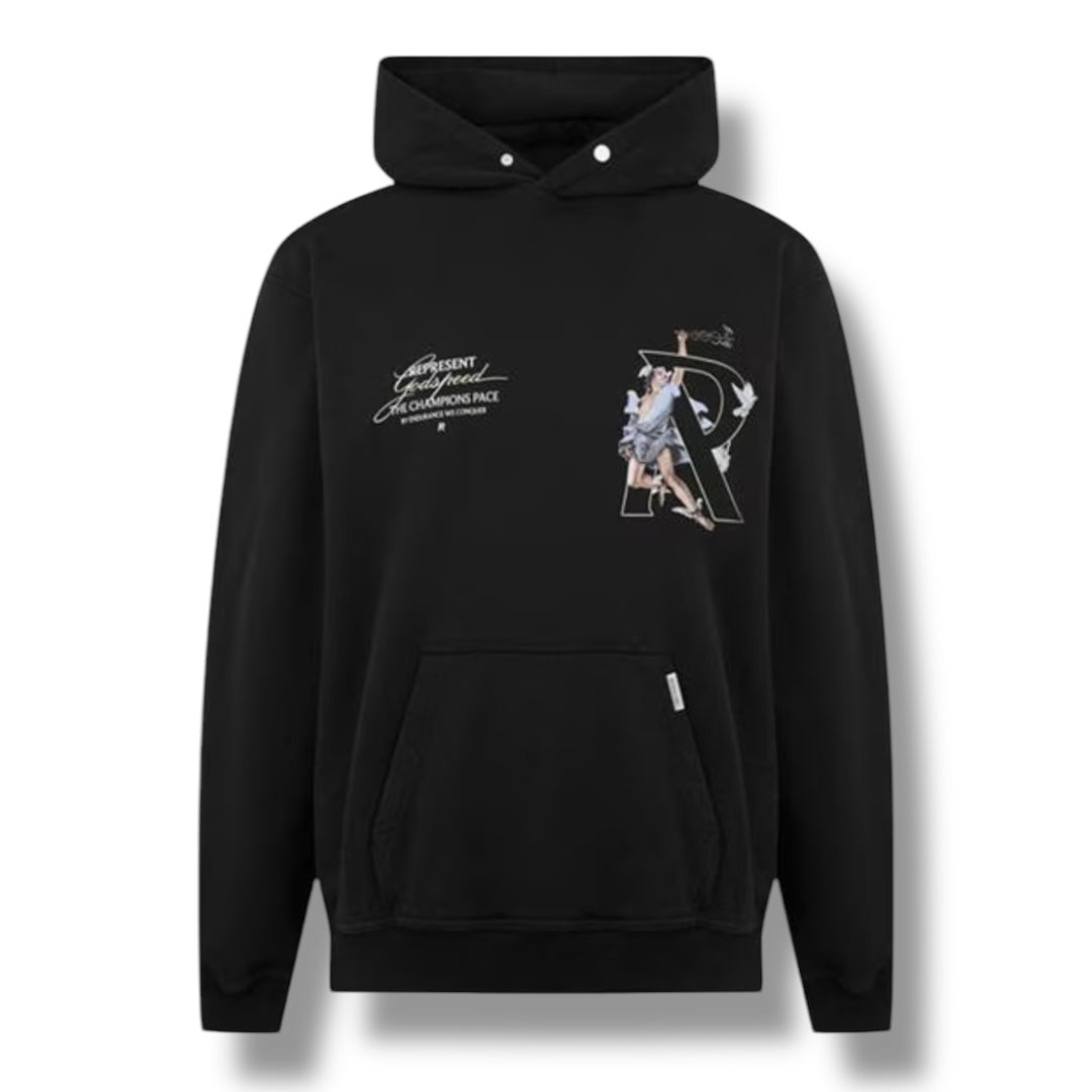 REPRESENT HERMES OTTH HOODIE BLACK