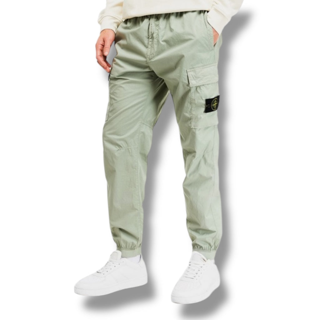 STONE ISLAND TELA CARGO PANT SAGE GREEN