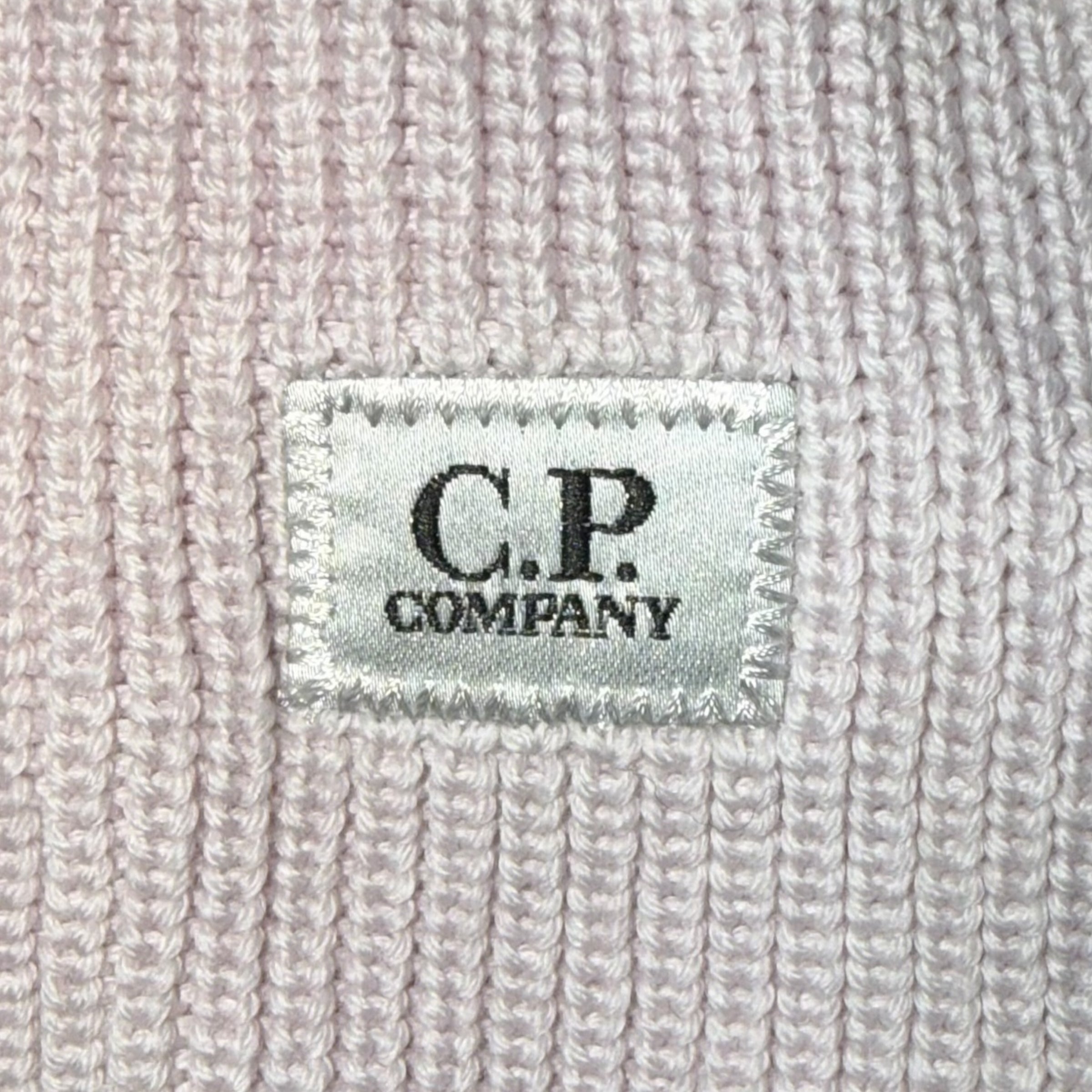CP COMPANY PATCH LOGO SCARF BEIGE