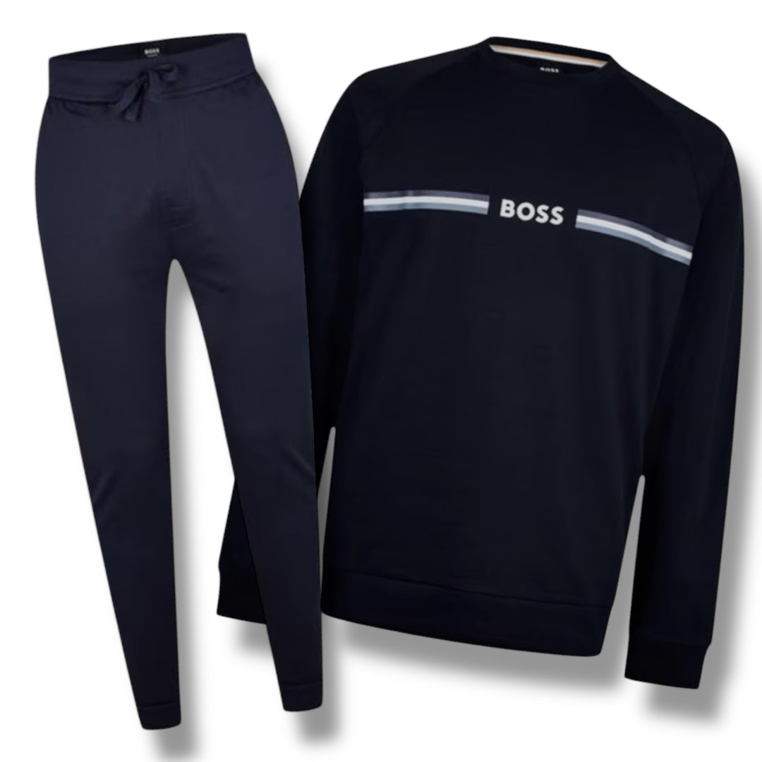 HUGO BOSS AUTH FULL TRACKSUIT NAVY