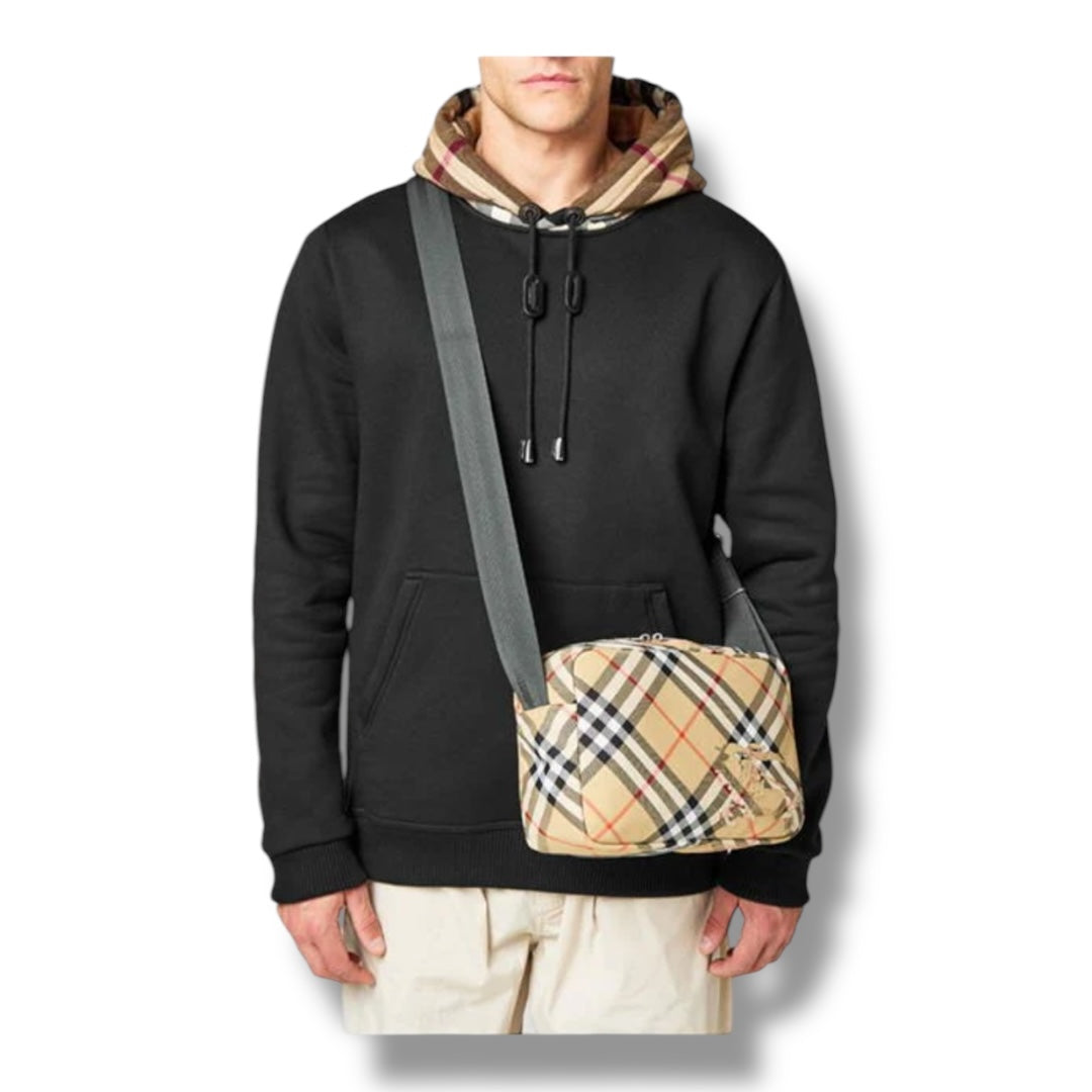 BURBERRY NOVA CHECK CROSSBODY BAG BEIGE