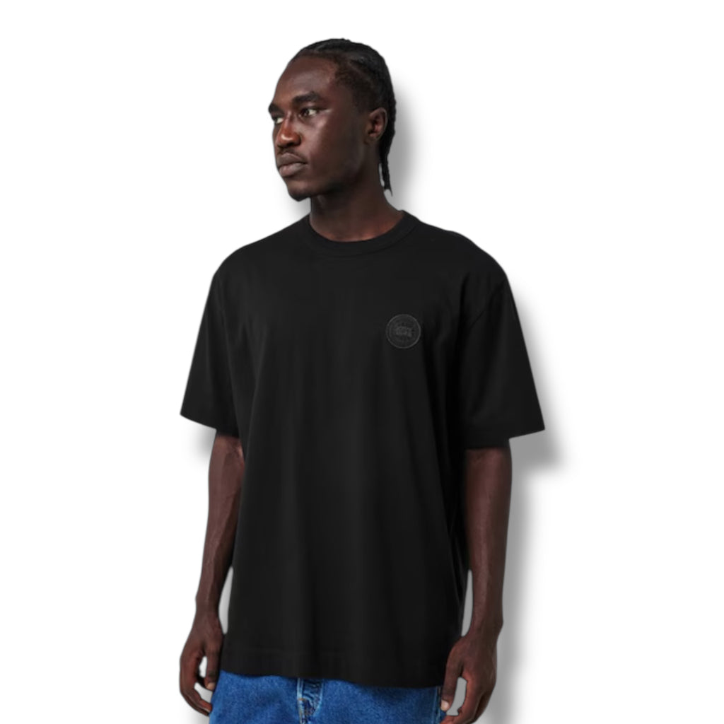 CANADA GOOSE EMBROIDERED BADGE LOGO T-SHIRT BLACK