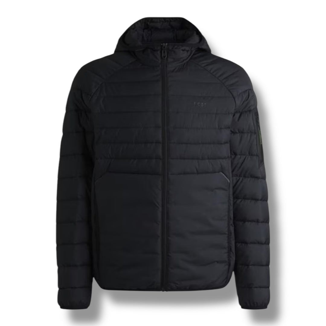HUGO BOSS THOR HOODED TECH  JACKET NAVY BLUE