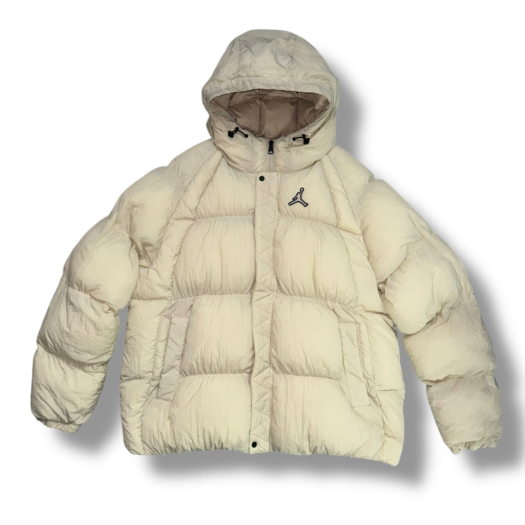 NIKE AIR JORDAN PUFFER COAT BEIGE