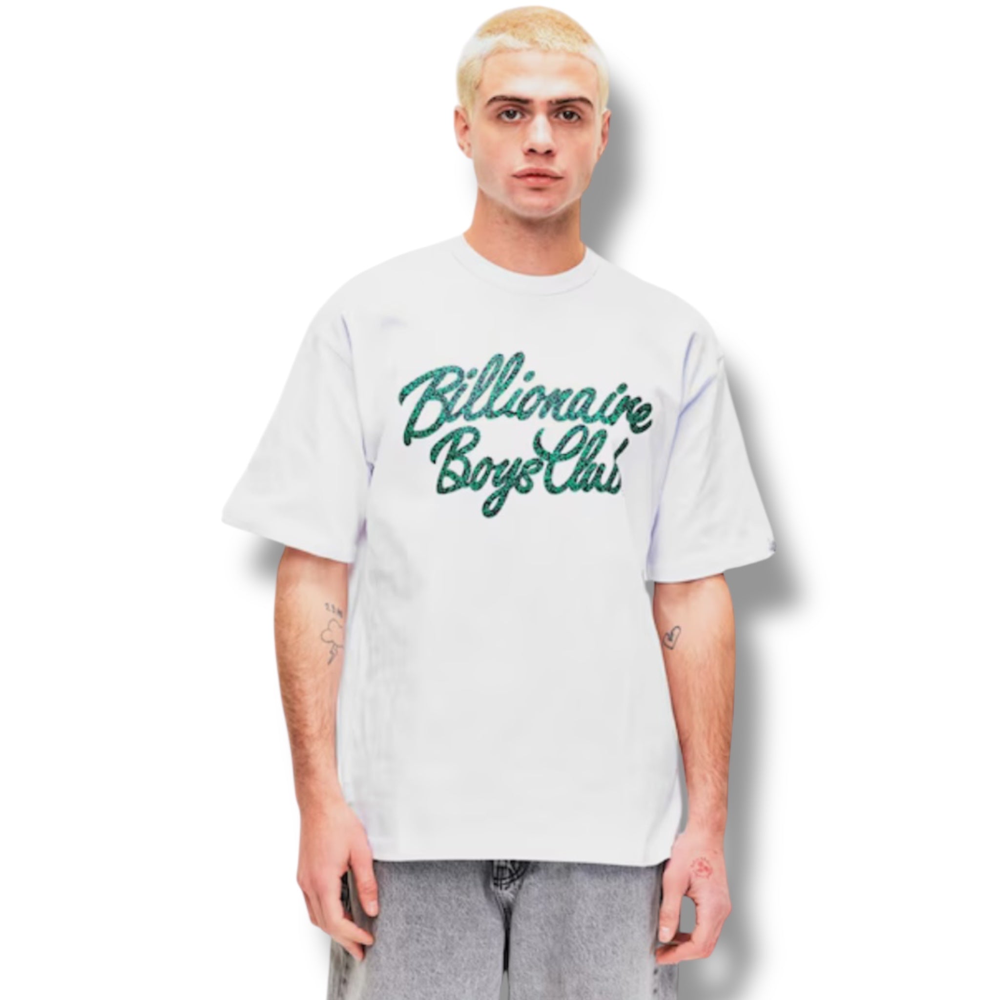 BILLIONAIRE BOYS CLUB SCRIPT T-SHIRT WHITE