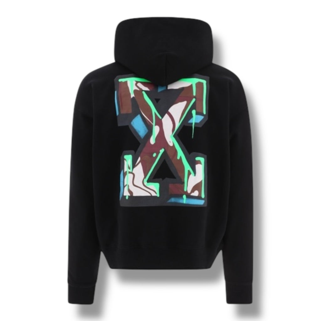 OFF WHITE CAMO ARROWS OTTH HOODIE WHITE