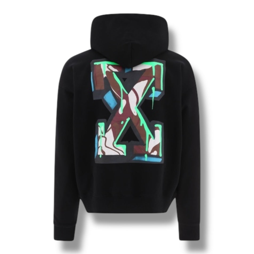 OFF WHITE CAMO ARROWS OTTH HOODIE WHITE