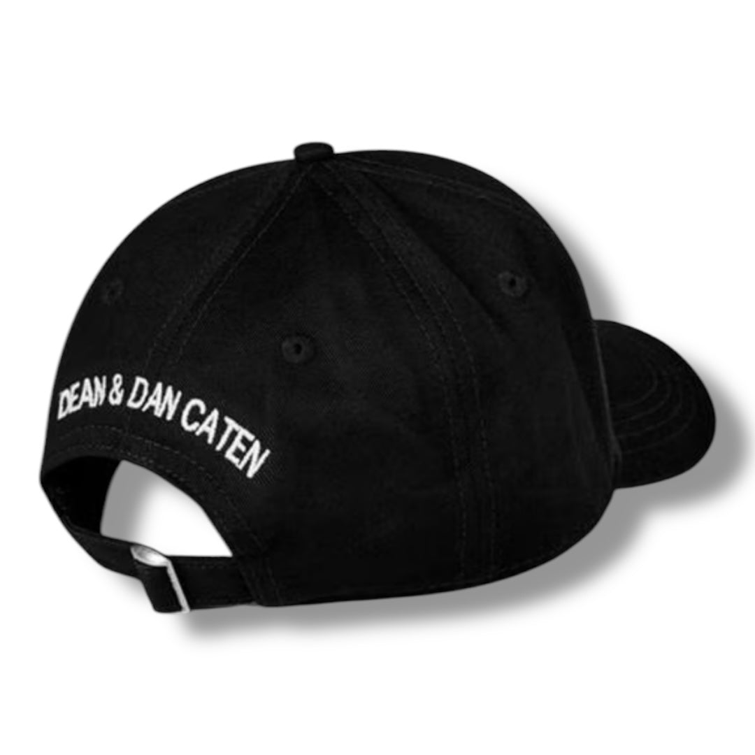DSQUARED2 ICON STACK BASEBALL CAP BLACK