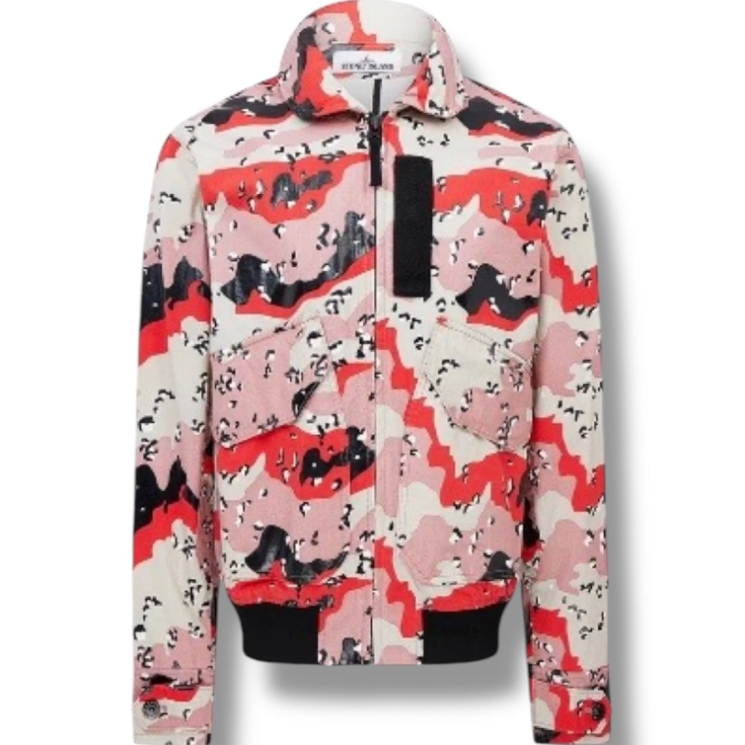 STONE ISLAND DESERT CAMO JACKET PINK