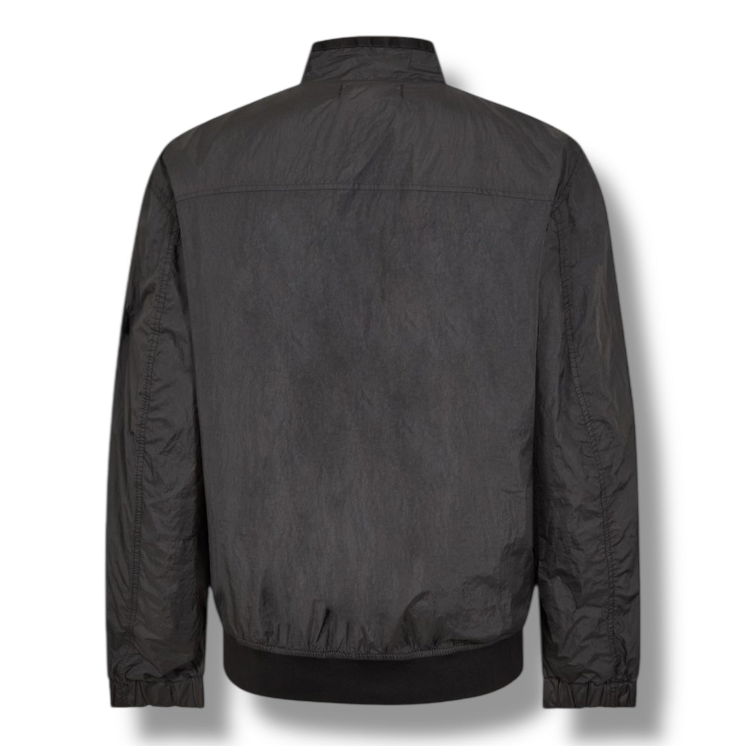 STONE ISLAND CRINKLE REPS BOMBER JACKET CHARCOAL GREY