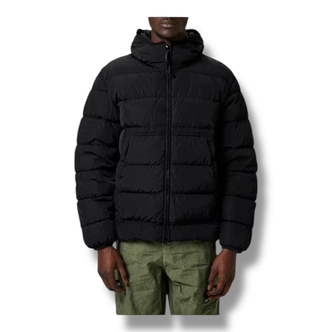 CP COMPANY CHROME-R GOGGLE DOWN JACKET BLACK