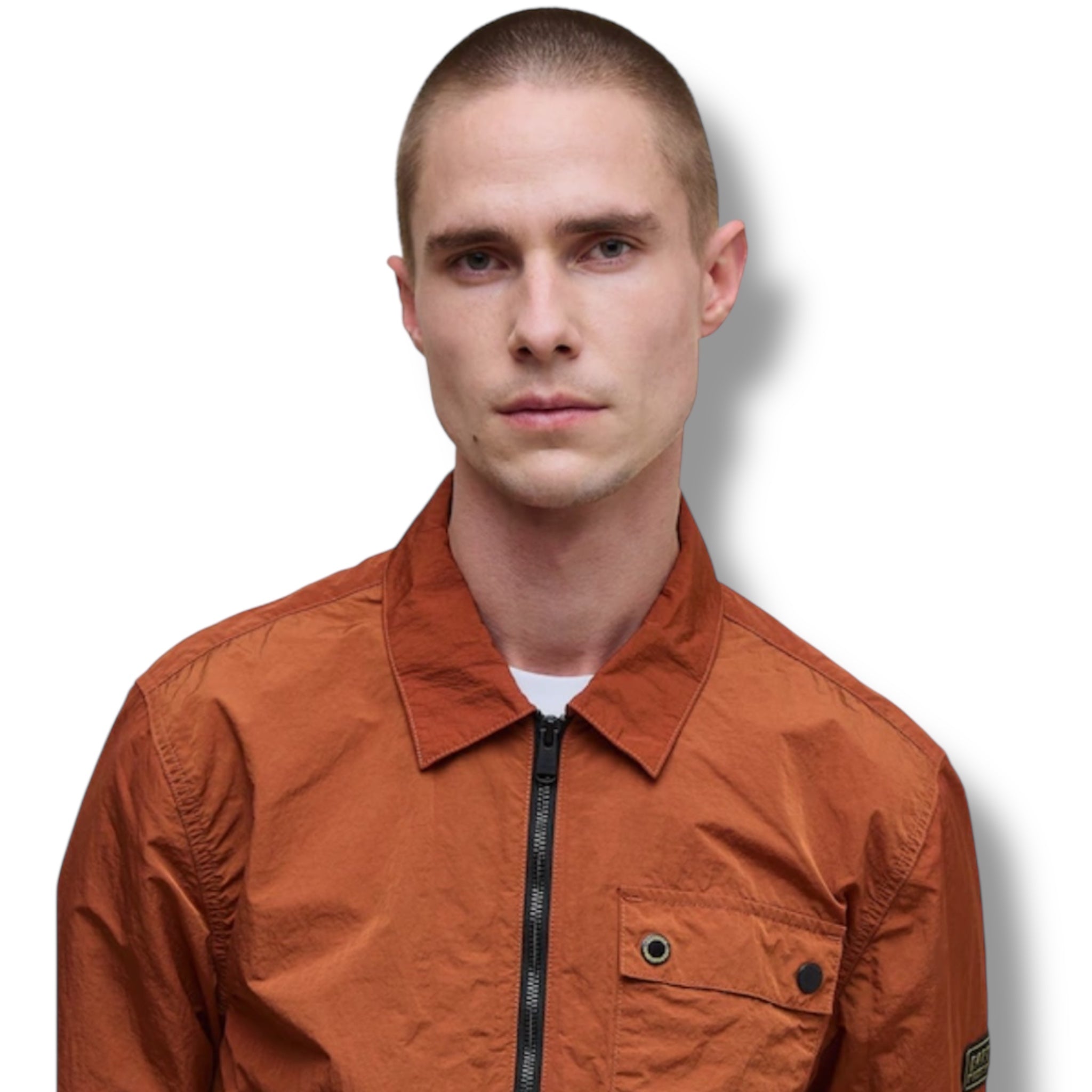 BARBOUR INTERNATIONAL OVERSHIRT ORANGE