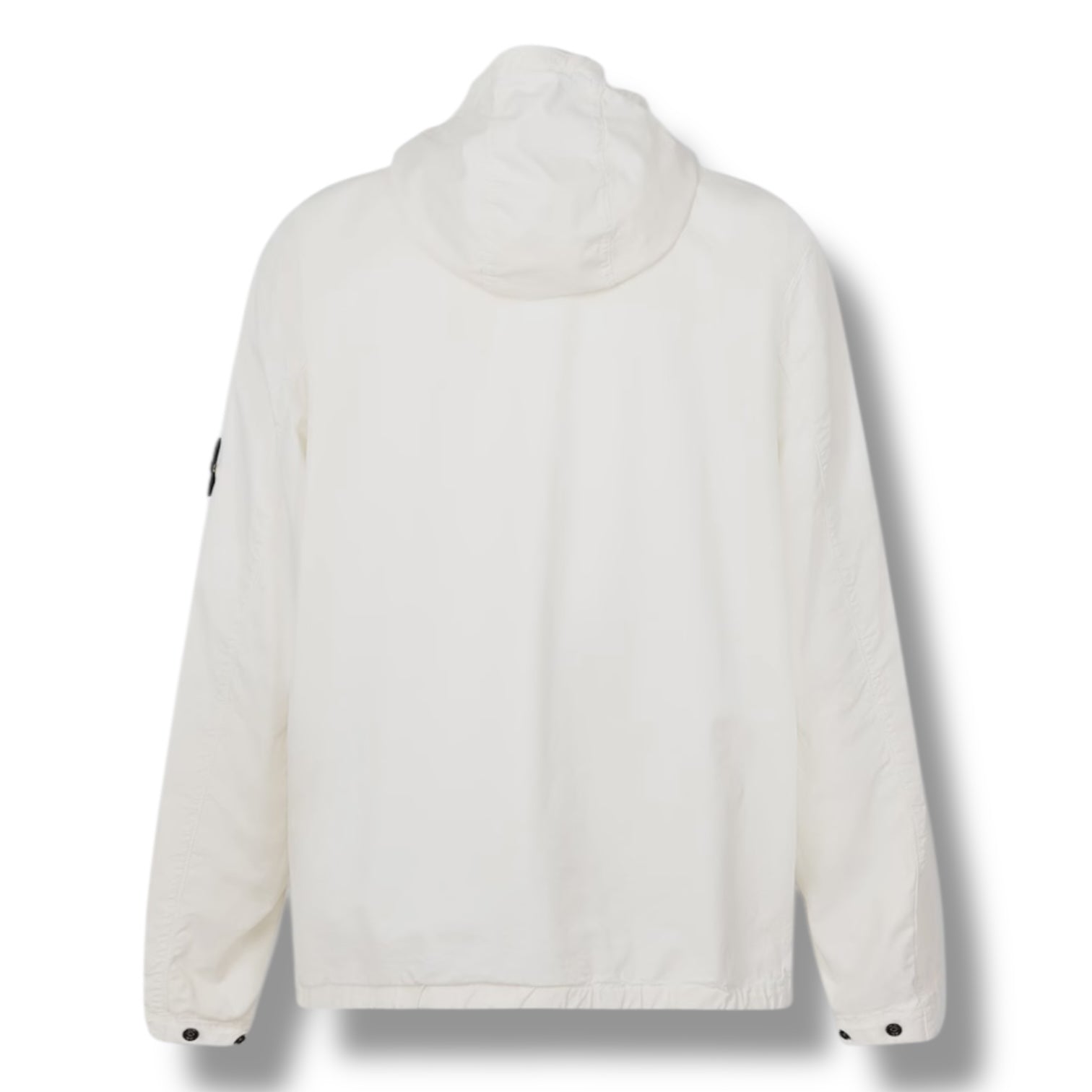 STONE ISLAND SUPIMA TWILL COTTON HOODED JACKET AVORIO WHITE