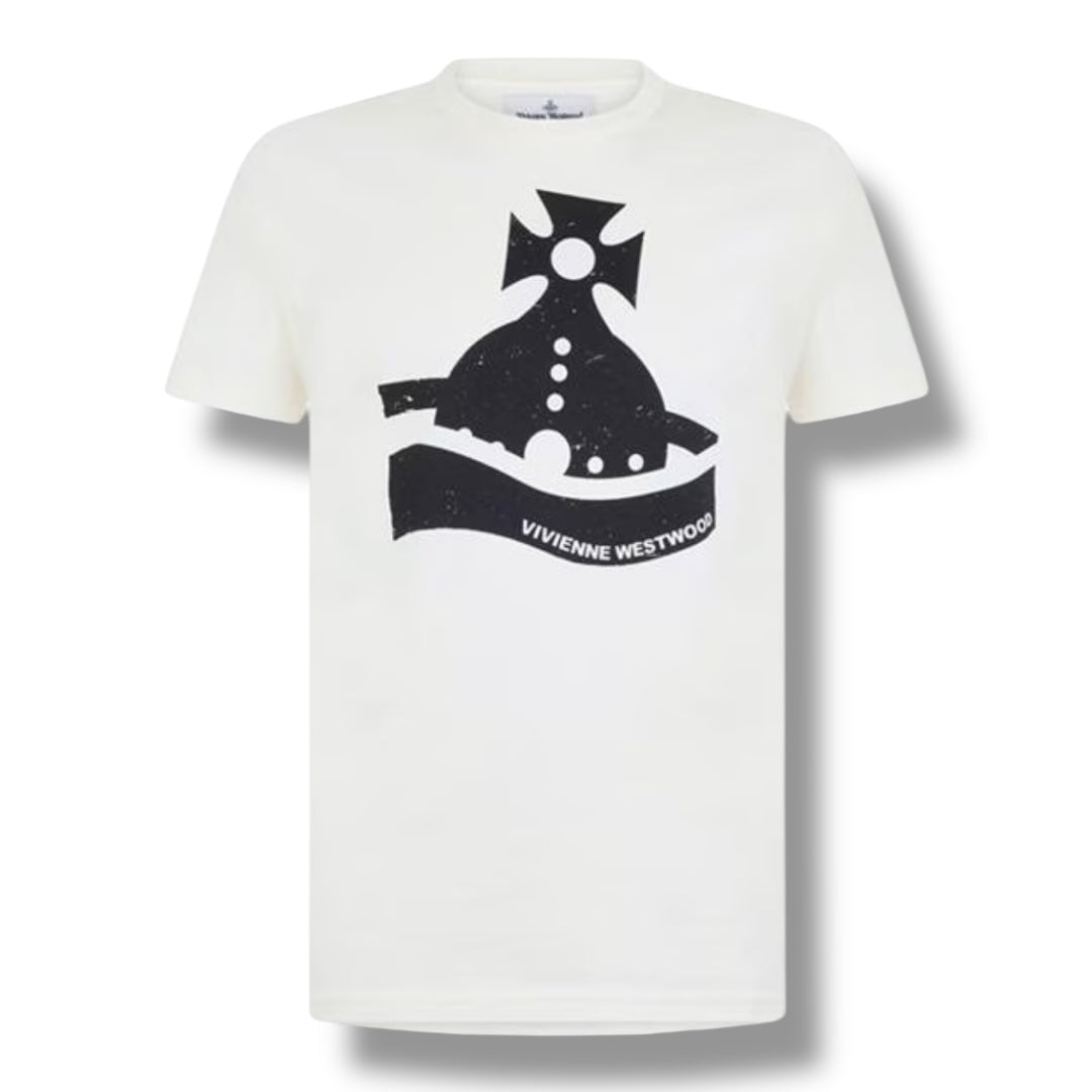 VIVIENNE WESTWOOD SUNKEN ORB T-SHIRT WHITE