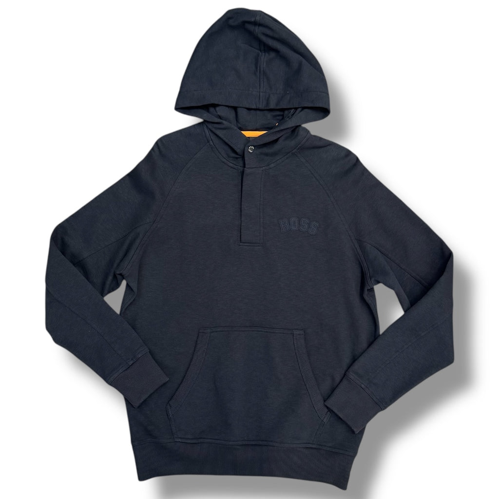 HUGO BOSS EMBROIDERED LOGO HOODIE NAVY BLUE *SALE*