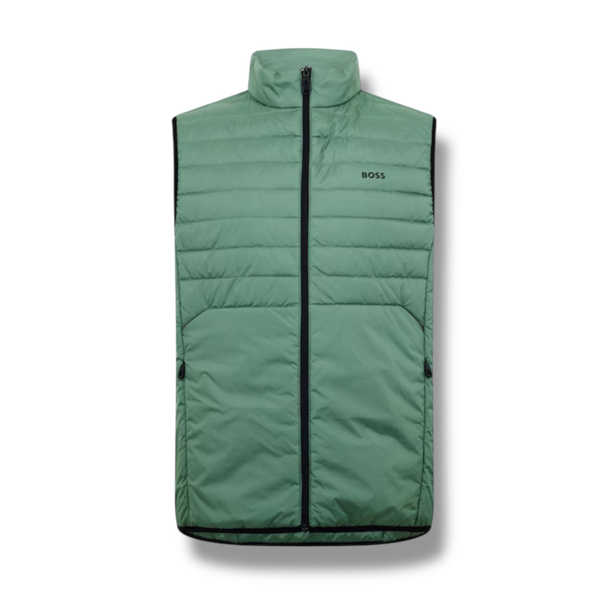 HUGO BOSS TECH PADDED URBANEX GILET LIGHT GREEN