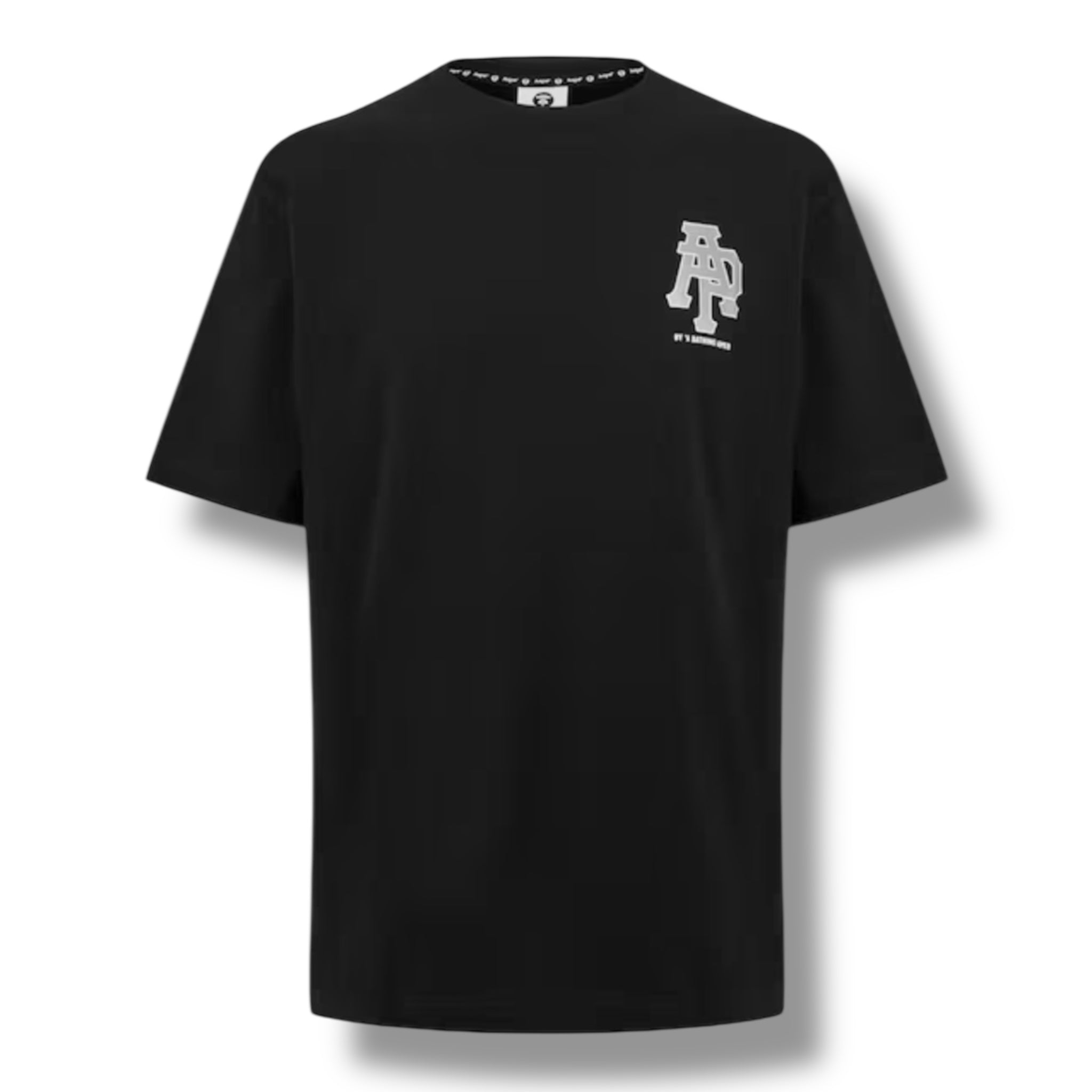 A BATHING APE AAPE OVERSIZED BACK LOGO T-SHIRT BLACK