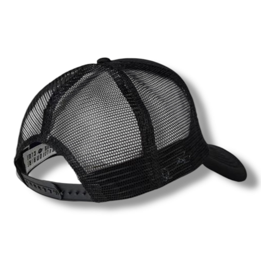 BILLIONAIRE BOYS CLUB TRUCKER BASEBALL CAP BLACK / WHITE