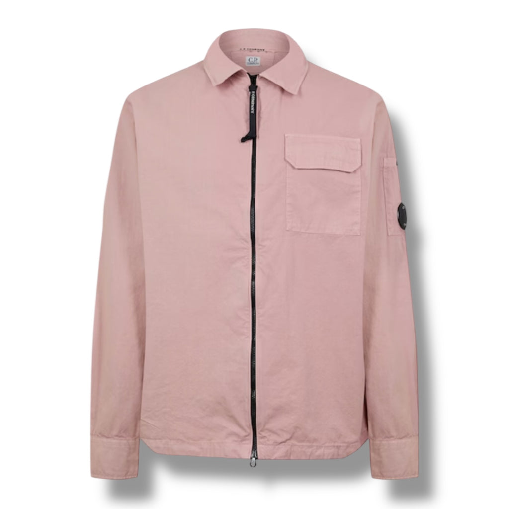 CP COMPANY LENS OVERSHIRT PINK