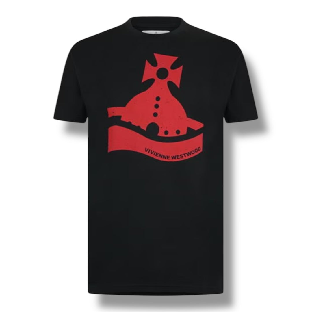 VIVIENNE WESTWOOD SUNKEN ORB T-SHIRT BLACK